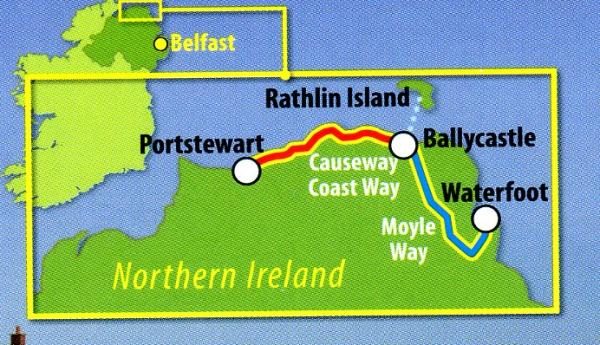 Causeway Coast Way; Moyle Way * 9781898481379  Rucksack Readers   Wandelgidsen Belfast, Ulster