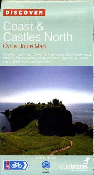 NN01D Coast & Castles North 9781901389753  Sustrans Nat. Cycle Network  Fietskaarten, Meerdaagse fietsvakanties de Schotse Hooglanden (ten noorden van Glasgow / Edinburgh)