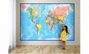 Wereldkaart 1:14.000.000 9781904892625  MAPS International   Wandkaarten Wereld als geheel