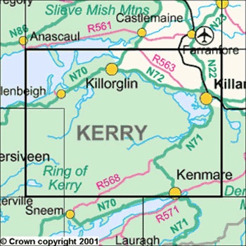DM-78  The Reeks / Kerry | wandelkaart 9781908852328  Ordnance Survey Ireland Discovery Maps 1:50.000  Wandelkaarten Munster, Cork & Kerry