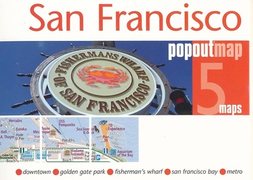 San Francisco pop out map | stadsplattegrondje in zakformaat 9781910218266  Grantham Book Services PopOut Maps  Stadsplattegronden California, Nevada