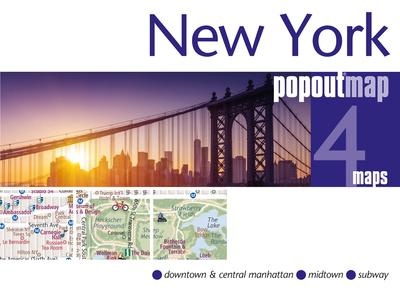 New York pop out map | stadsplattegrondje in zakformaat 9781910218594  Grantham Book Services PopOut Maps  Stadsplattegronden New York, Pennsylvania, Washington DC