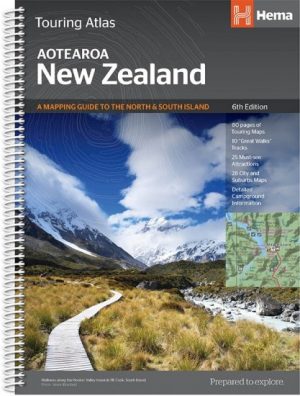 New Zealand Touring Atlas 1/350.000 9781925625035  Hema Maps Wegenatlassen  Wegenatlassen Nieuw Zeeland