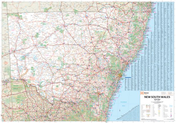 New South Wales 1:1.500.000 9781925625615  Hema Maps   Landkaarten en wegenkaarten Australië