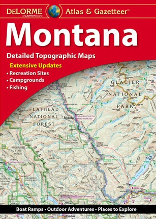 Montana Delorme Atlas & Gazetteer 9781946494023  Delorme Delorme Atlassen  Wegenatlassen 