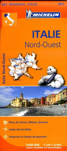 561  Italie NW | Michelin  wegenkaart, autokaart 1:400.000 9782067183919  Michelin   Landkaarten en wegenkaarten Noord-Italië