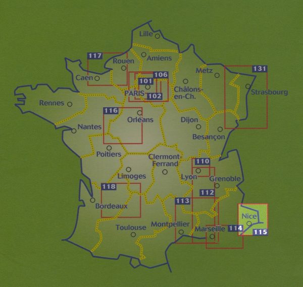 115 Cote d'Azur/Alpes Maritimes 1:100.000 9782067209831  Michelin Zoom  Landkaarten en wegenkaarten Côte d’Azur