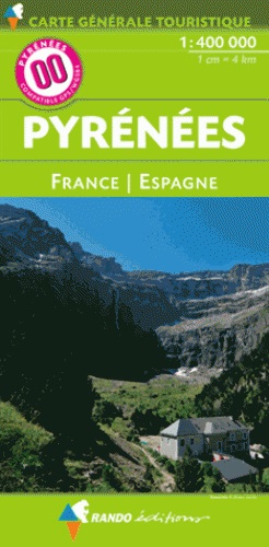 Pyreneeën wegenkaart / overzichtskaart 1:400.000 9782344013403  Randonnees Pyrénéennes   Landkaarten en wegenkaarten Pyreneeën en Baskenland