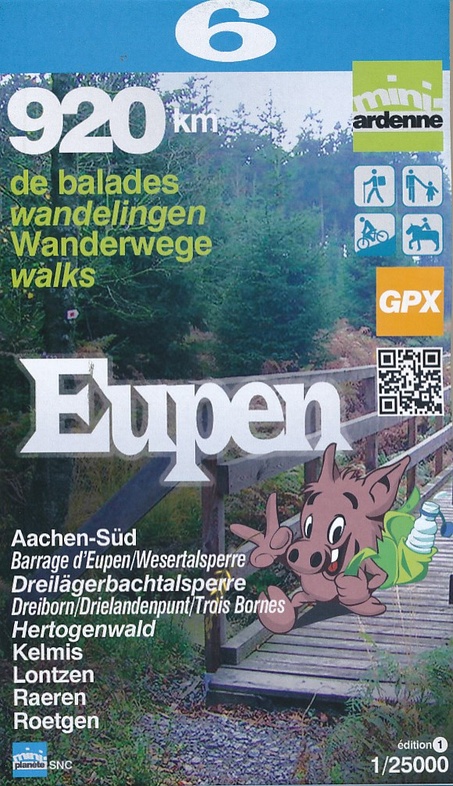MA-06 Omgeving Eupen 1:25.000 9782390160052  Mini-Ardenne   Wandelkaarten Wallonië (Ardennen)