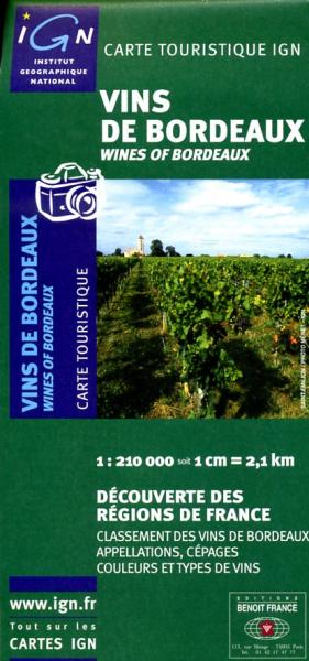 Vins de Bordeaux | wines of Bordeaux 9782758501817  IGN   Landkaarten en wegenkaarten, Wijnreisgidsen Aquitaine, Bordeaux