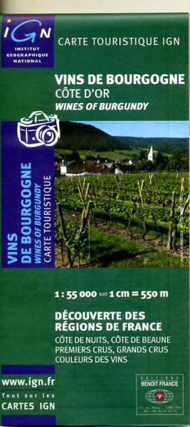 Vins de Bourgogne | wines of the Bourgogne 9782758501831  IGN   Landkaarten en wegenkaarten, Wijnreisgidsen Bourgogne