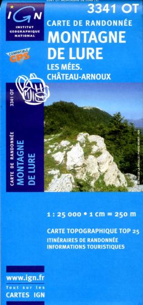 wandelkaart 3341OT Montagne de Lure, Les Mées 1:25.000 9782758522645  IGN IGN 25 Franse Alpen/ zuidhelft  Wandelkaarten Haute-Provence, Verdon, Var