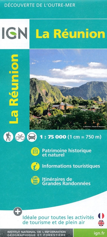 512 La Réunion 1:75.000 9782758534488  IGN   Landkaarten en wegenkaarten Réunion