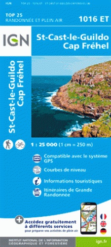 wandelkaart 1016ET St-Cast-le-Guildo, Cap Fréhel 1:25.000 9782758534952  IGN IGN 25 Bretagne  Wandelkaarten Bretagne