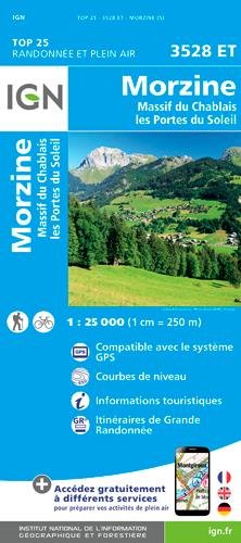 wandelkaart 3528ET Morzine, Avoriaz 1:25.000 9782758540052  IGN IGN 25 Franse Alpen/ Nrd.helft  Wandelkaarten Mont Blanc, Chamonix, Haute-Savoie