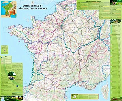 Voies Vertes et Véloroutes en France 1:1.000.000 PLANOKAART 9782758540724  IGN   Fietskaarten Frankrijk