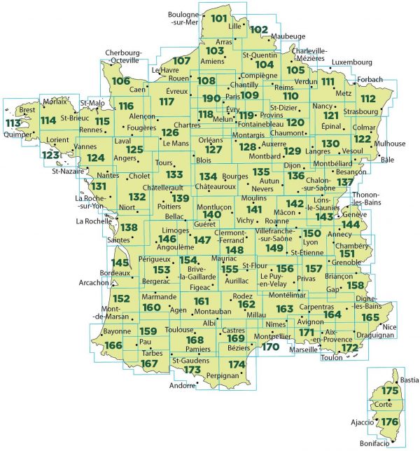 SV-117  Caen, Evreux | omgevingskaart / fietskaart 1:100.000 9782758547518  IGN Série Verte 1:100.000  Fietskaarten, Landkaarten en wegenkaarten Normandië