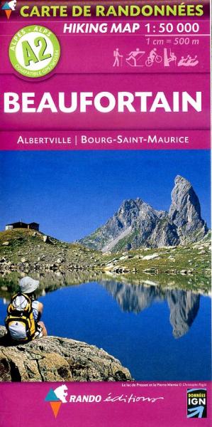 A-2  Beaufortain, Albertville, Bourg-St-Maurice 9782841822133  Rando Ed. Cartes de Randonnée  Wandelkaarten Mont Blanc, Chamonix, Haute-Savoie