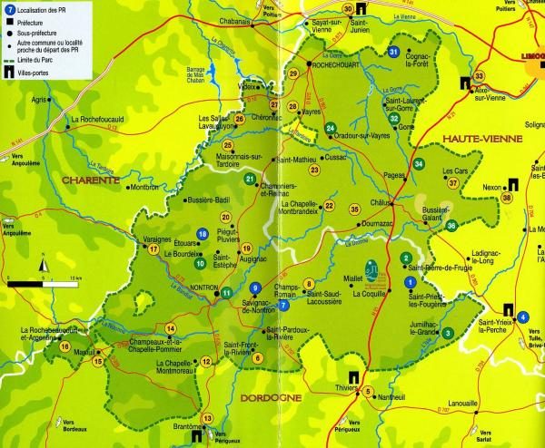wandelgids Périgord-Limousin PNR 9782844662668  Chamina Guides de randonnées  Wandelgidsen Creuse, Corrèze, Dordogne