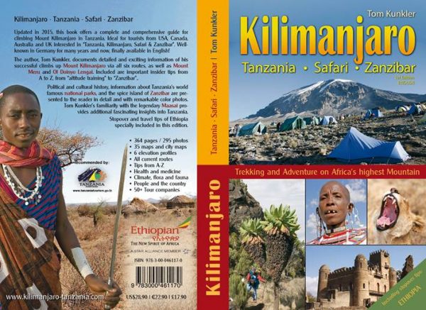 wandelgids Kilimanjaro 9783000461170 Tom Kunkler Tom Kunkler   Klimmen-bergsport, Meerdaagse wandelroutes, Wandelgidsen Tanzania, Zanzibar