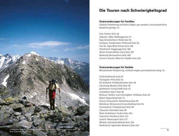 Die schönsten Gratwanderungen der Schweiz 9783038009740 David Coulin AT-Verlag   Wandelgidsen Zwitserland