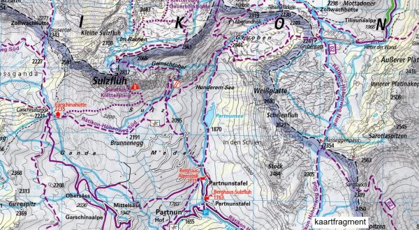 Montafon - Silvretta 1:35.000 9783259007112  Kümmerly & Frey   Wandelkaarten Midden- en Oost-Zwitserland, Vorarlberg