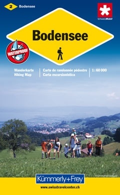 KFW-02  Thurgau-Bodensee | wandelkaart / overzichtskaart 9783259008669  Kümmerly & Frey KFW 1:60.000  Wandelkaarten Basel, Zürich, Noord-Zwitserland