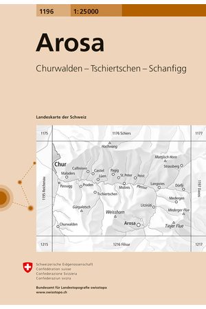 topografische wandelkaart CH-1196  Arosa [2016] 9783302011967  Bundesamt / Swisstopo LKS 1:25.000 Graubünden  Wandelkaarten Graubünden