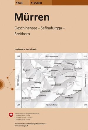 topografische wandelkaart CH-1248  Mürren [2020] 9783302012483  Bundesamt / Swisstopo LKS 1:25.000 Berner Oberland  Wandelkaarten Berner Oberland