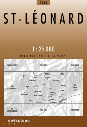 topografische wandelkaart CH-1286  Saint-Léonard [2012] 9783302012865  Bundesamt / Swisstopo LKS 1:25.000 Wallis  Wandelkaarten Unterwallis