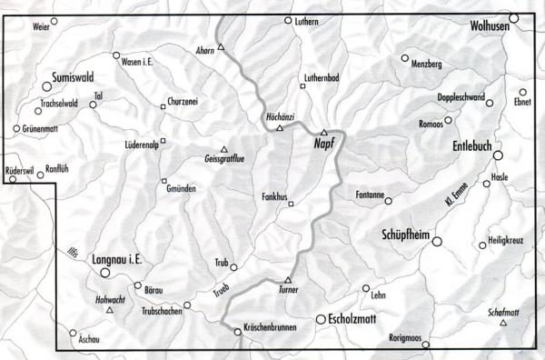 topografische wandelkaart CH-2522  Napf [2004] (Zusammensetzung) 9783302025223  Bundesamt / Swisstopo LKS 1:25.000 Midden/Oost-Zw.  Wandelkaarten Midden- en Oost-Zwitserland