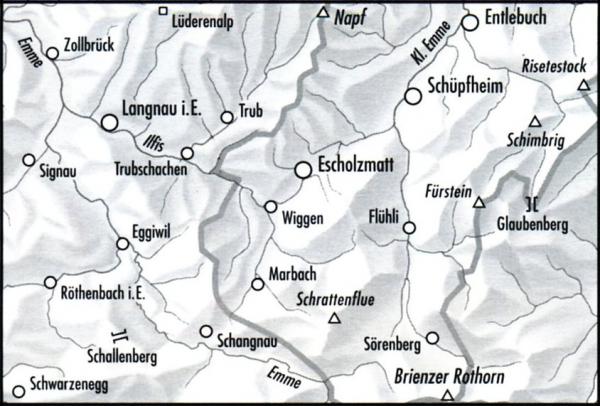 topografische wandelkaart 244T Escholzmatt [2003] 9783302302447  Bundesamt / Swisstopo T-serie 1:50.000  Wandelkaarten Midden- en Oost-Zwitserland