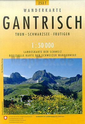 topografische wandelkaart 253T Gantrisch [2018] 9783302302539  Bundesamt / Swisstopo T-serie 1:50.000  Wandelkaarten Berner Oberland