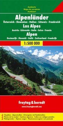 Alpen | wegenkaart, autokaart 1:500.000 9783707904253  Freytag & Berndt   Landkaarten en wegenkaarten Zwitserland en Oostenrijk (en Alpen als geheel)