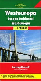 Westeuropa | autokaart, wegenkaart 1:2.000.000 9783707907551  Freytag & Berndt   Landkaarten en wegenkaarten Europa
