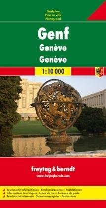 Genf 1:10.000 plattegrond Genève 9783707907902  Freytag & Berndt   Stadsplattegronden Jura, Genève, Vaud