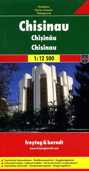 Chisinau 1:12.500 | stadsplattegrond 9783707909180  Freytag & Berndt   Stadsplattegronden Roemenië, Moldavië