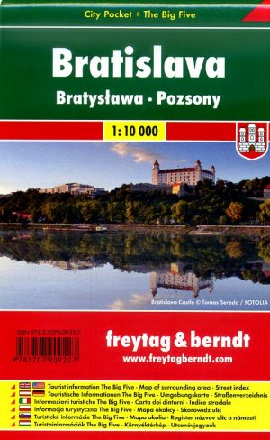 Bratislava 1:10.000 | stadsplattegrond 9783707909227  Freytag & Berndt Compact plattegrond  Stadsplattegronden Slowakije