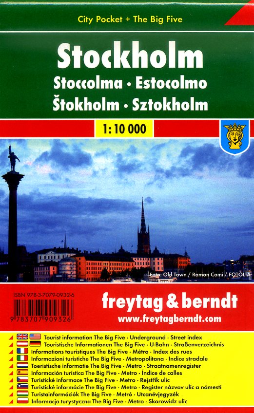 Stockholm 1:10.000 | stadsplattegrond 9783707909326  Freytag & Berndt Compact plattegrond  Stadsplattegronden Stockholm