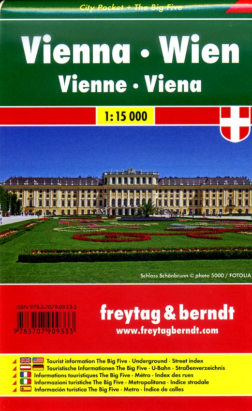 Wenen (Wien) 1:15.000 | stadsplattegrond 9783707909333  Freytag & Berndt Compact plattegrond  Stadsplattegronden Wenen