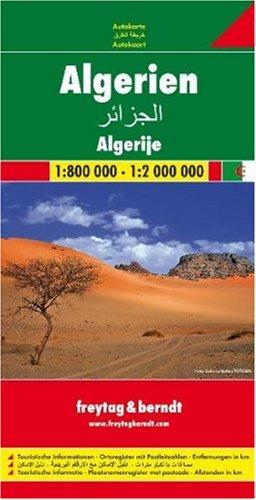 Algerije | wegenkaart, autokaart 1:2.000.000 9783707909661  Freytag & Berndt   Landkaarten en wegenkaarten Algerije, Tunesië, Libië