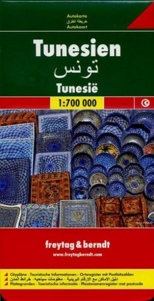 Tunesie | autokaart, wegenkaart 1:700.000 9783707909678  Freytag & Berndt   Landkaarten en wegenkaarten Algerije, Tunesië, Libië