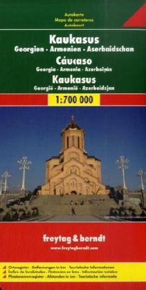 Georgie/ Armenie/ Azerbaidzjan | autokaart, wegenkaart 1:700.000 9783707909739  Freytag & Berndt   Landkaarten en wegenkaarten Kaukasus