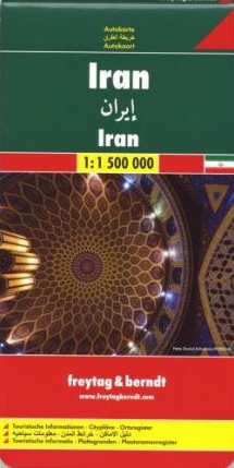 Iran | autokaart, wegenkaart 1:1.500.000 9783707909777  Freytag & Berndt   Landkaarten en wegenkaarten Iran