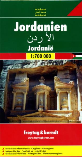 Jordanien | autokaart, wegenkaart 1:700.000 9783707909791  Freytag & Berndt   Landkaarten en wegenkaarten Jordanië
