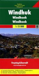 Windhoek 1:15.000 | stadsplattegrond 9783707911077  Freytag & Berndt   Stadsplattegronden Namibië