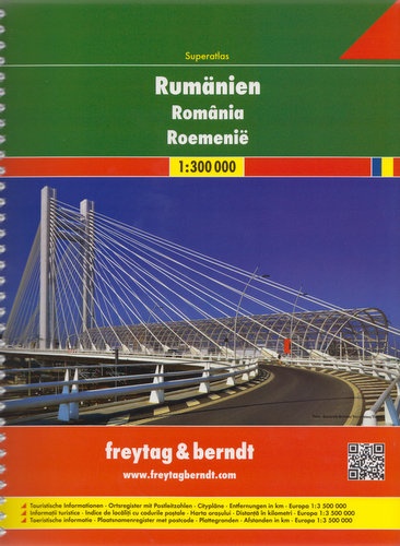 Roemenië wegenatlas 1/300.000 9783707913743  Freytag & Berndt   Wegenatlassen Roemenië, Moldavië