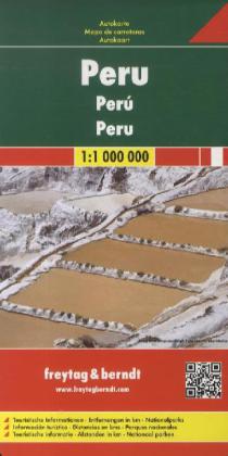 Peru | autokaart, wegenkaart 1:1.000.000 9783707913972  Freytag & Berndt   Landkaarten en wegenkaarten Peru