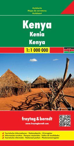 Kenya | autokaart, wegenkaart 1:1.000.000 9783707914108  Freytag & Berndt   Landkaarten en wegenkaarten Kenia