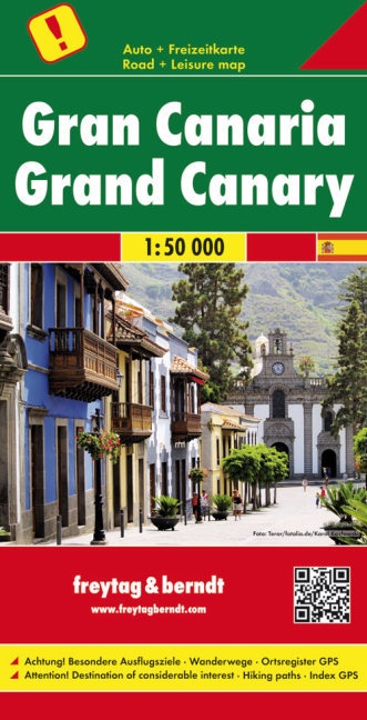 Gran Canaria | autokaart, wandelkaart 1:50.000 9783707914252  Freytag & Berndt   Landkaarten en wegenkaarten, Wandelkaarten Gran Canaria